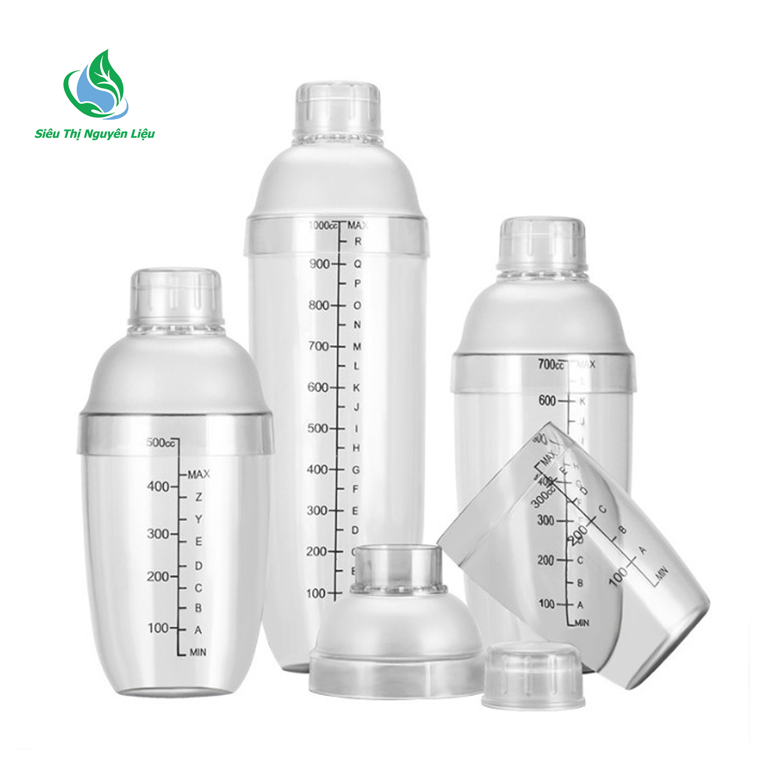 Bình shaker 700ml nhựa