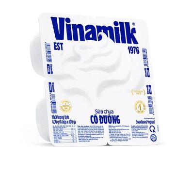 Sữa Chua Vinamilk Có Đường Lốc 4 hộp