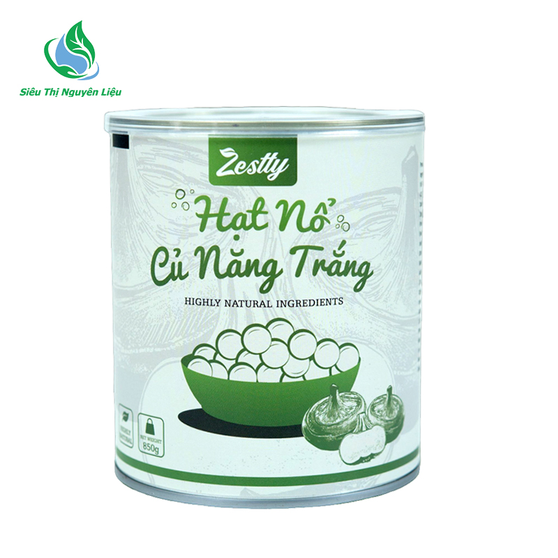 Thạch nổ củ năng Zestly trắng