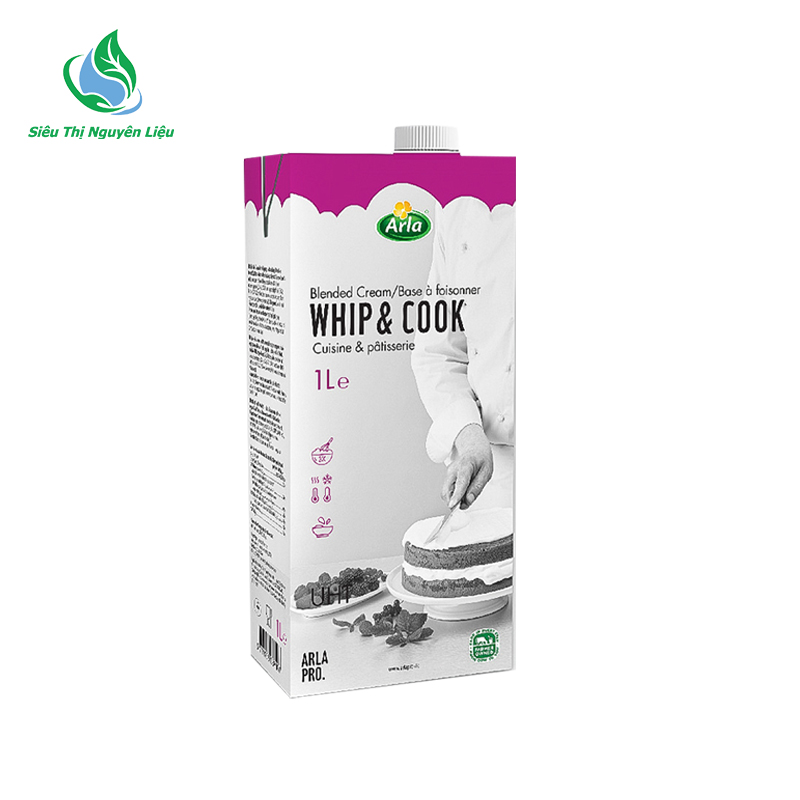 Kem Sữa Whip & Cook Arla Pro 30% Béo Hộp 1 Lít