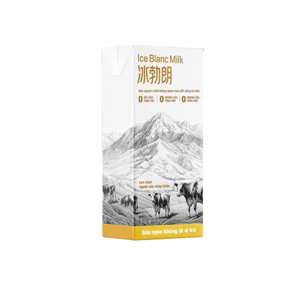 Sữa Tươi ICE BLANC MILK Pha Chế Không Chất Béo Chuyển Hoá