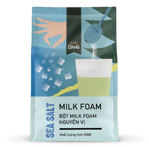 Bột milk foam nguyên vị Dans 500gr