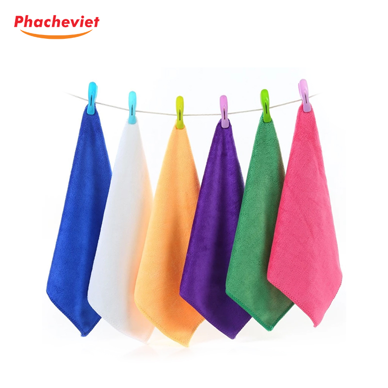 Combo 5 Khăn Lau Đa Năng 30x30cm Màu Ngẫu Nhiên