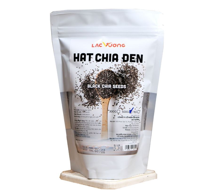 Hạt chia đen Lạc Vương 500g