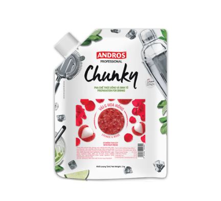 Chunky Andros Vải Hoa Hồng