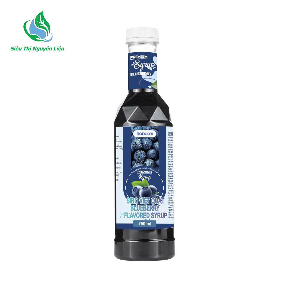 Syrup Boduo Premium Việt quất 750ml