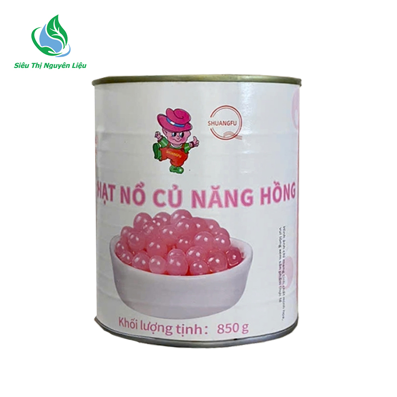 Thạch hạt nổ củ năng Shuangfu hồng
