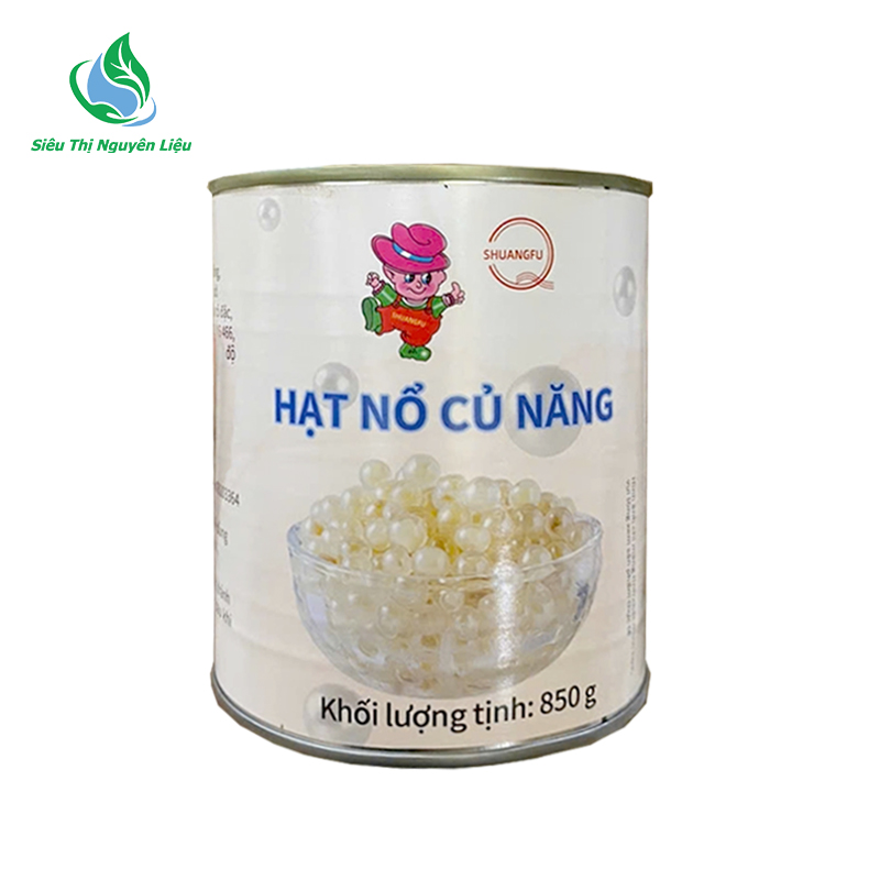 Thạch hạt nổ củ năng Shuangfu trắng