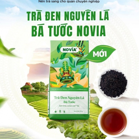 Trà Đen Nguyên Lá Bá Tước Novia 500g