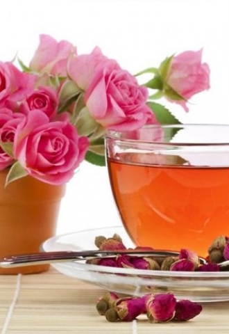 Công thức trà gừng hoa hồng
