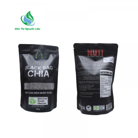 Hạt Chia Đen Úc Black Bag Chia 500g