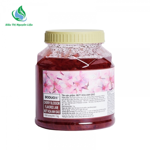 Mứt boduo 1kg Hoa anh đào