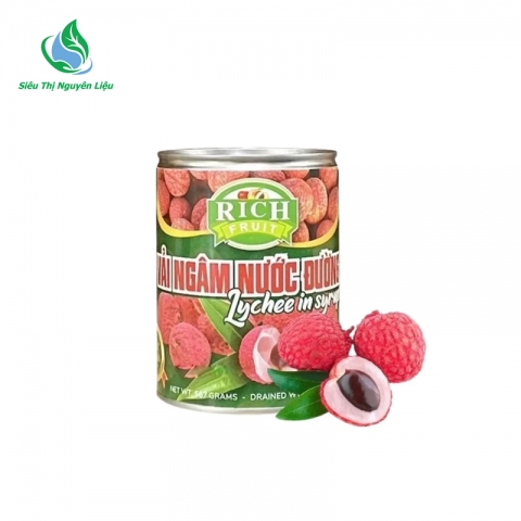 Vải ngâm Rich 565g