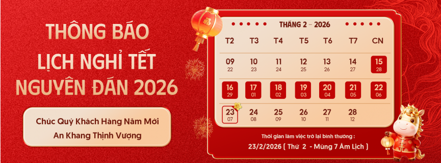 Banner Lịch nghỉ Tết 2026