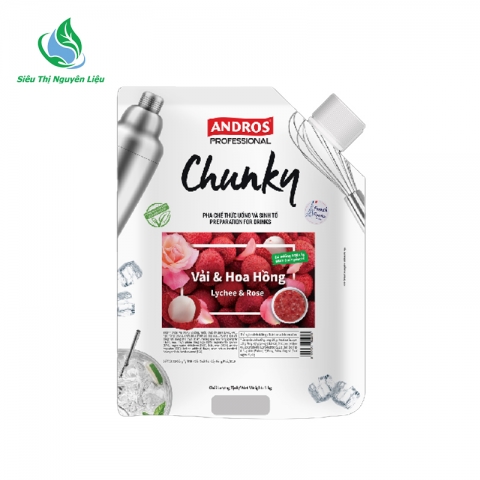 Chunky Andros Vải Hoa Hồng